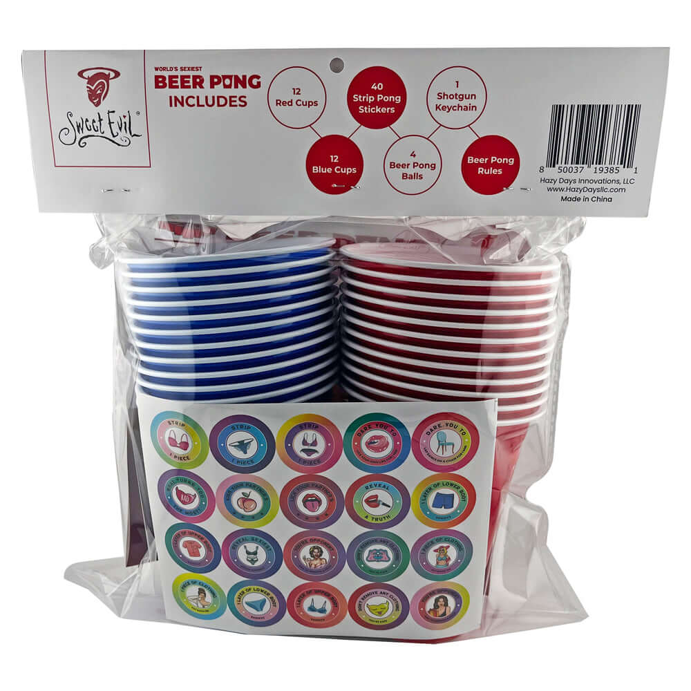 Beer Pong Set - A Sexy Twist on a Classic