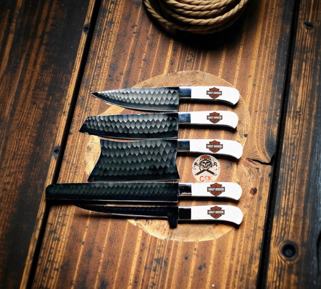 Belt Buckaroo Knife - 3.5” Damascus Steel with Pine Cone Handle