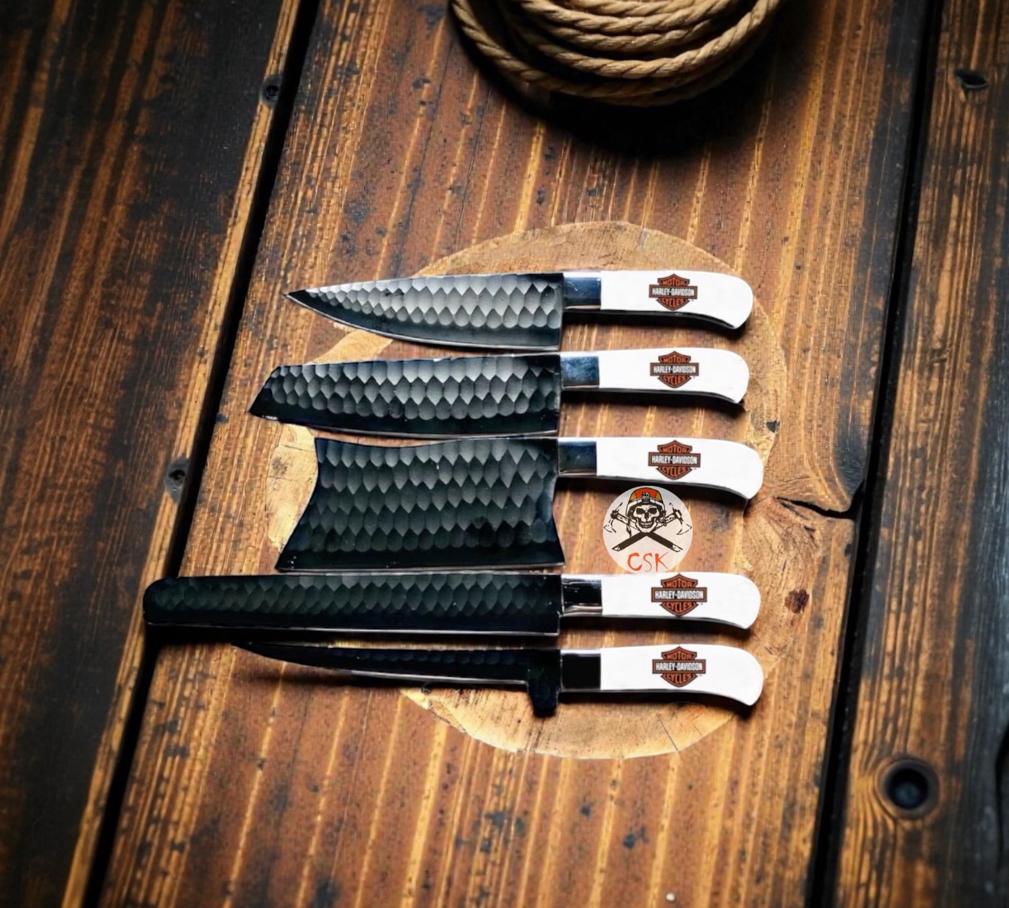 Belt Buckaroo Knife - 3.5” Damascus Steel with Pine Cone Handle