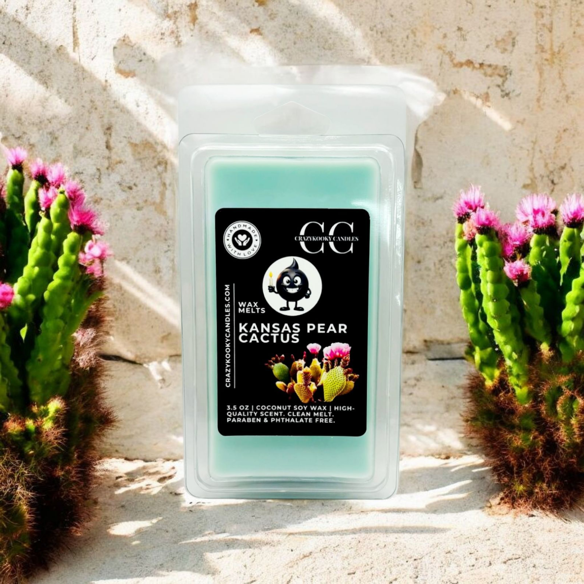 KANSAS PEAR CACTUS - Wax Melts, Scented Coconut Soy, 3.5oz