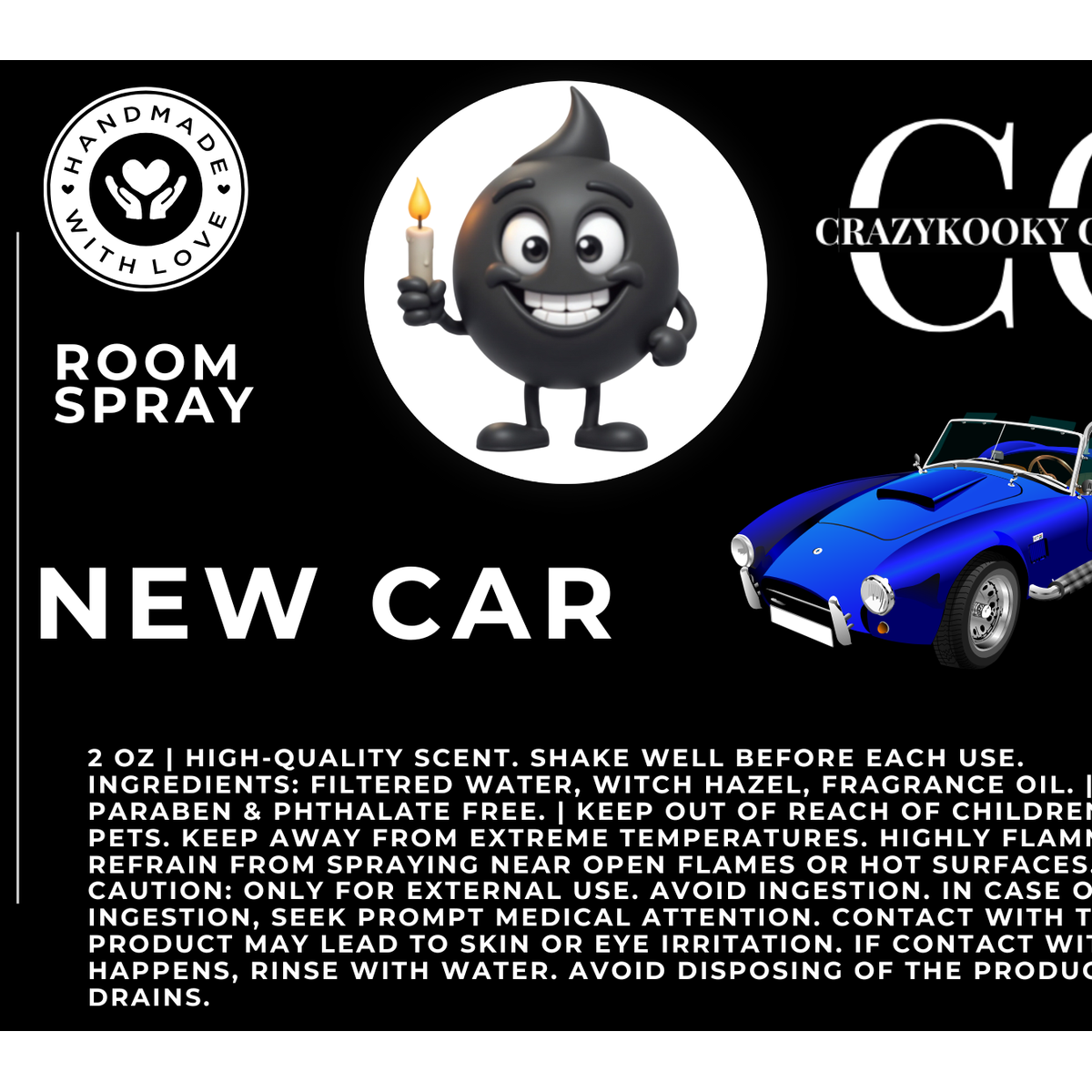 NEW CAR - Room Spray, 2oz