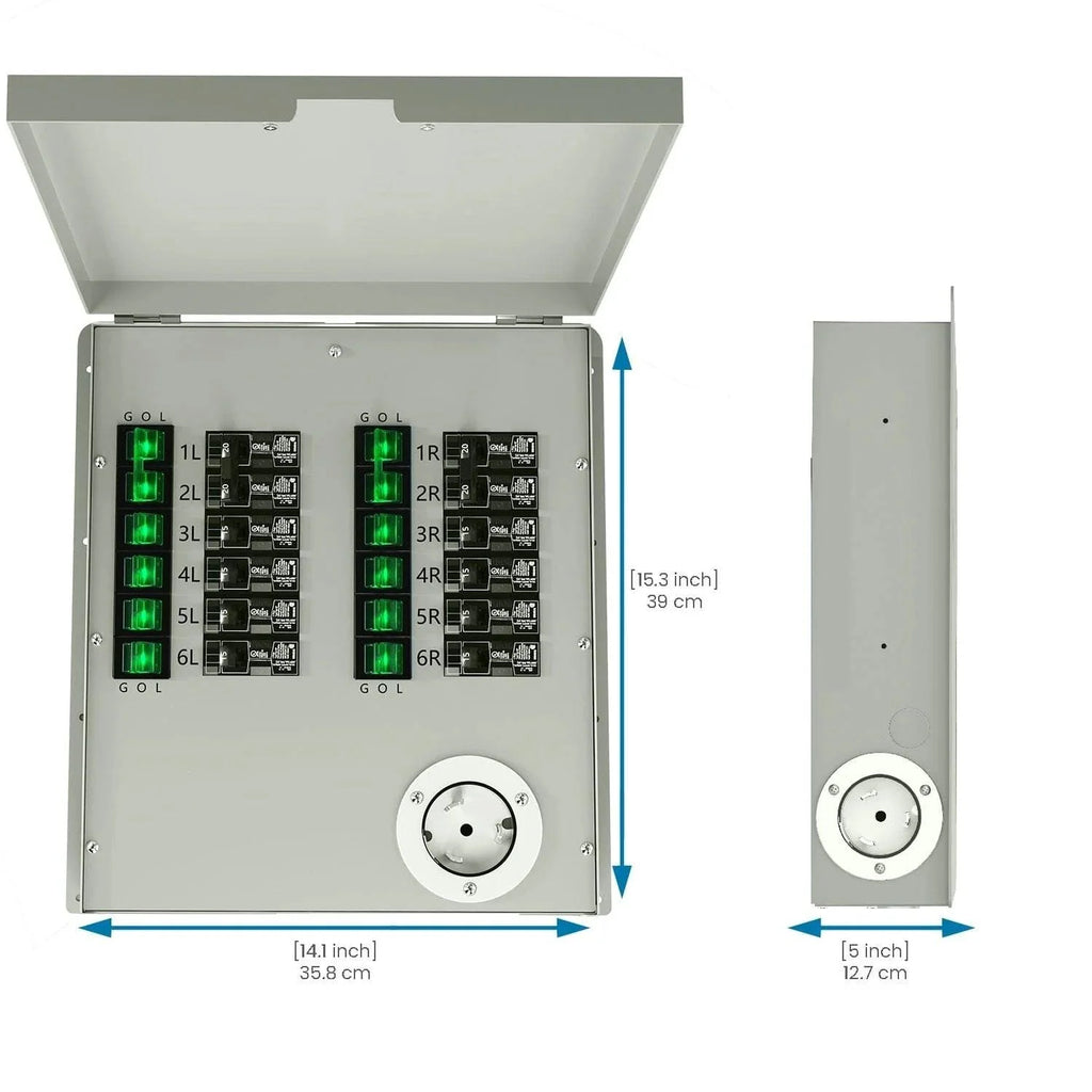 Refurbished - Nature's Generator 120/240V 50A 12-Circuit Non-Automatic Transfer Switch