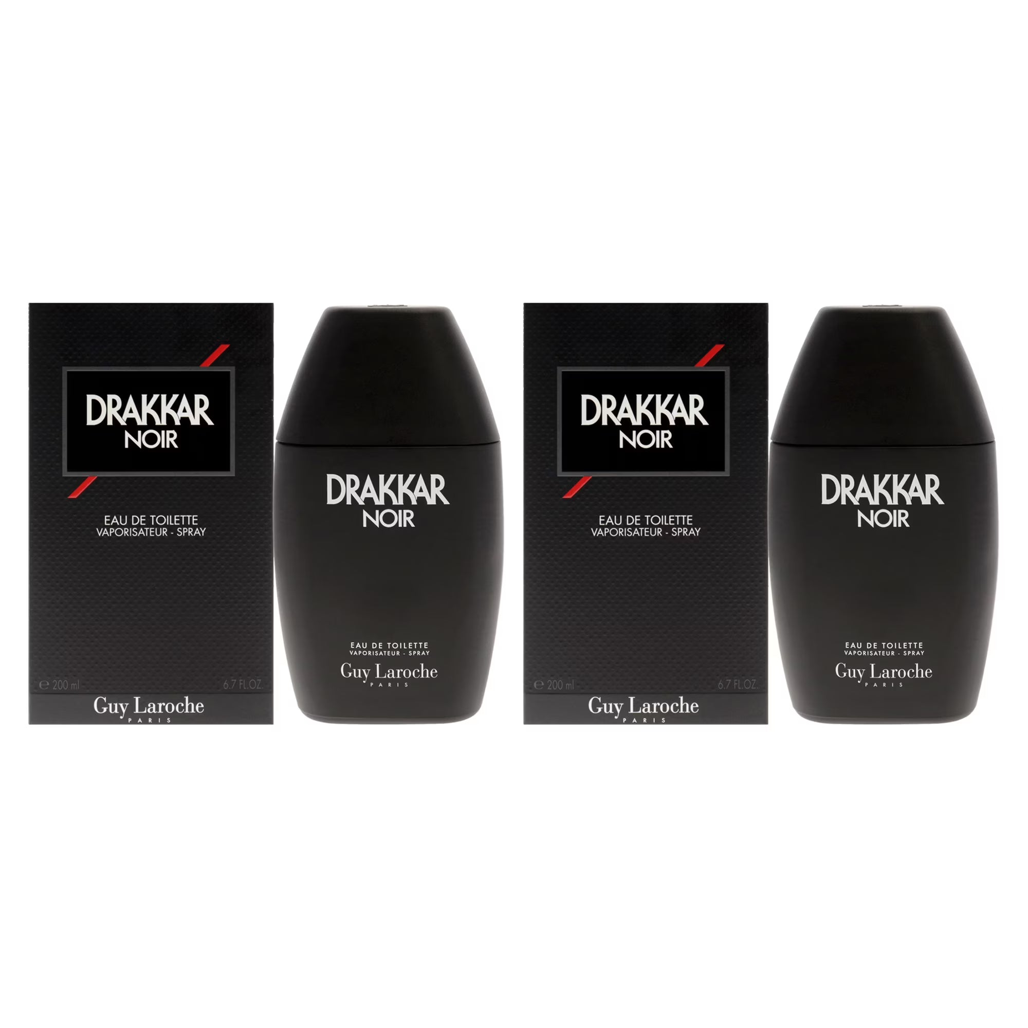 Drakkar Noir by Guy Laroche Eau De Toilette Spray 3.4 oz (2-Pack)