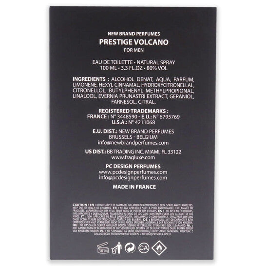New Brand Volcano for Men 3.3 oz EDT Spray