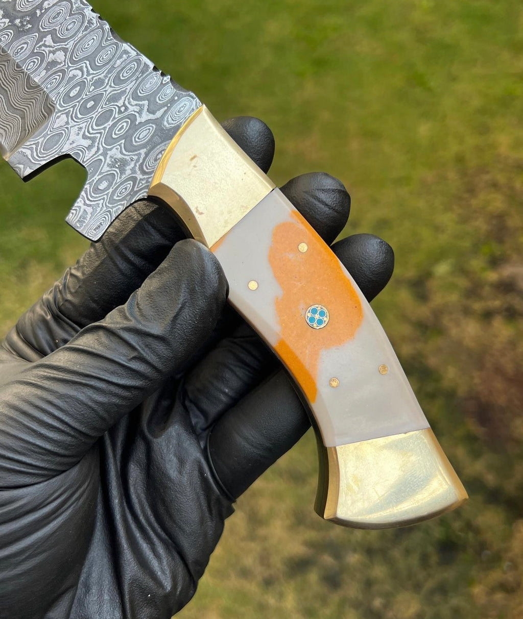Damascus Steel Camping knife