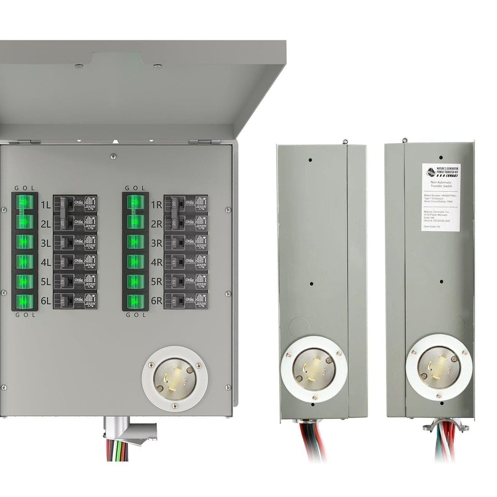 Refurbished - Nature's Generator 120/240V 30A 12-Circuit Non-Automatic Transfer Switch