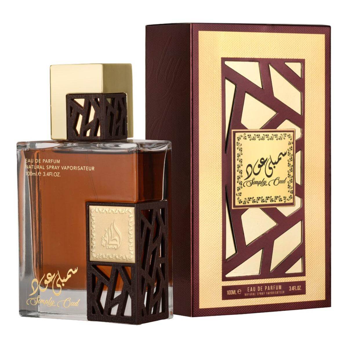 Simply Oud by Lattafa perfume for unisex EDP 3.3 / 3.4 oz New in Box